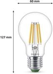 Philips E27 LED-Lampe A60 4W 840lm 2700K Filament 3er-Pack