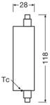 OSRAM LED-Leuchtmittel Stab R7s 20W 3.000K 300&deg;