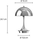Louis Poulsen Panthella PORTABLE 160 V3, chromfarben