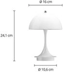 Louis Poulsen Akkulampe Panthella PORTABLE 160 V3 opalwei&szlig;