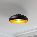 Deckenleuchte Olli, schwarz/gold &Oslash; 40 cm, Metall, E27