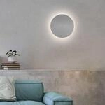 LED-Wandleuchte Akku Puntua &Oslash; 25 cm grau