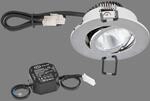 EVN PC20 Einbaulampe rund Phasendimmer 3000K chrom