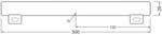 OSRAM LED-Linienlampe S14s 3W R&ouml;hre 2.700K 30cm matt dim