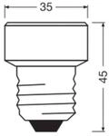 OSRAM LED Star Flat E27 3,5W 2.700K 3-Step-dim Wechselring