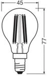 OSRAM LED-Leuchtmittel Tropfen E14 1,2W Filament 4000K 255lm