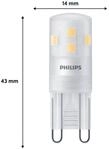 Philips LED-Stiftsockellampe G9 1,9W 220lm 2700K matt 6er