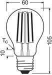OSRAM LED Birne E27 2,2W Filament 2.700K 470lm 2er-Pack
