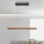 LED-Pendelleuchte PURE E-Motion, oak/black pearl, CCT