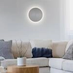 LED-Wandleuchte Akku Puntua &Oslash; 18 cm grau