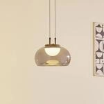 Lucande LED-H&auml;ngeleuchte Dain, 1-flammig, rauchgrau, Glas