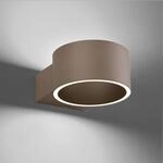 LED-Wandleuchte PURE Clipse, bronce, Aluminium, &Oslash; 15 cm