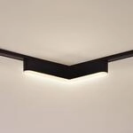 Lindby LED-Leiste 48V Lumaro, schwarz, L-Form, dimmbar