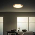 LED-Deckenleuchte Tava Wood, &Oslash; 29 cm, Kunststoff, 3.000 K