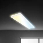 LED-Panel Tava CCT, wei&szlig;, 98 x 20 cm, Backlight, Kunststoff