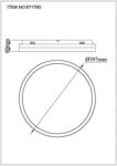 LED-Deckenlampe Della, &Oslash; 40 cm, dunkelgrau, Metall