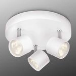 Philips Star schwenkbarer LED-Strahler wei&szlig; 3flg.
