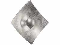 Wandleuchte Quadrangolo in Silber, 50 x 50 cm
