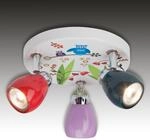 LED-Deckenleuchte Birds dreiflammig