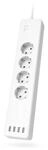Hama Smart Steckdosenleiste, 4 x 230 V, 4 x USB, WLAN