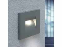 Lucande Silbergraue LED-Wandeinbauleuchte Nevin H1121