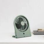 Akku-Tisch-Ventilator Breezy, pistaziengr&uuml;n, leise