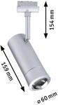 Paulmann URail Smart LED-Schienenspot Tarie, chrom, CCT, RGB