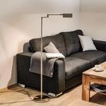 Danuta verstellbare LED-Stehleuchte, nickel matt