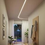 Paulmann LED-Lichtleiste Linion, chrom, 90&deg; Kurve, 3.000 K