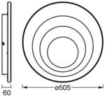 OSRAM LED-Deckenlampe ORBIS SPIRAL ROUND &Oslash; 52cm wei&szlig; up/down