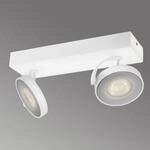 Philips Clockwork LED-Deckenstrahler wei&szlig; 2-flg.