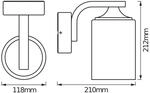 OSRAM Au&szlig;enwandlampe ENDURA CLASSIC LANTERN CYLINDER schwarz