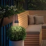 LED-Akku-Erdspie&szlig;leuchte RIFFLE MINI, anthrazit &Oslash; 9 cm, IP44