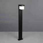 Solar-Wegeleuchte Colombo, schwarz matt, Metall, H&ouml;he 100 cm