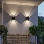 Paulmann LED-Wandlampe Tharin, 25 cm, schwarz, up/down, IP44
