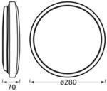 OSRAM LED-Deckenleuchte ORBIS LONDON, wei&szlig;, &Oslash; 28 cm, Metall