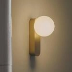 LEDS-C4 LED-Wandlampe Perlina, goldfarben