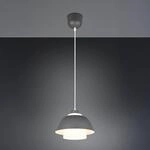 H&auml;ngeleuchte Tilos, anthrazit, &Oslash; 30 cm, Metall/Glas, E27