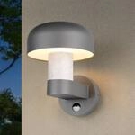Au&szlig;enwandleuchte Fraser Sensor grau/Betonoptik, Alu IP54 E27
