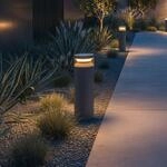 Ideal Lux LED-Sockelleuchte Boeing, anthrazit, H&ouml;he 40 cm