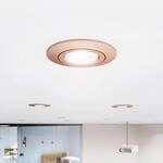 LED-Deckeneinbauspot Diled, &Oslash; 8,5 cm, 6 W, Dim-To-Warm, ros&eacute;