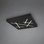 LED-Deckenlampe Snip, schwarz matt, L&auml;nge 50 cm, Metall, CCT