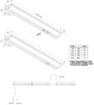 LED-Unterbauleuchte ModuLite F, schwarz, 90 cm, 3.000 K, Alu