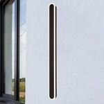 LED-Au&szlig;enwandlampe Bordo Oval 120 cm schwarz Aluminium