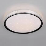 LED-Deckenleuchte Varda, schwarz, &Oslash; 39 cm, Fernbedienung
