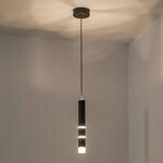 PURE Vega LED-H&auml;ngeleuchte, ein Zylinder, schwarz