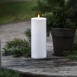 LED-Kerze Flamme Rak 27,5 cm wei&szlig; Kunststoff Batteriebetrieb