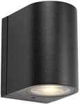 LED-Au&szlig;enwandlampe Alor, schwarz, 1-flg., IP65, dimmbar