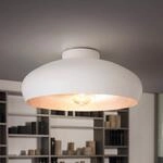 Deckenlampe Mogano aus Metall, &Oslash;40cm, wei&szlig;