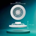 Philips LED-Deckenventilator Amigo, wei&szlig;, 48 cm, CCT, RGB